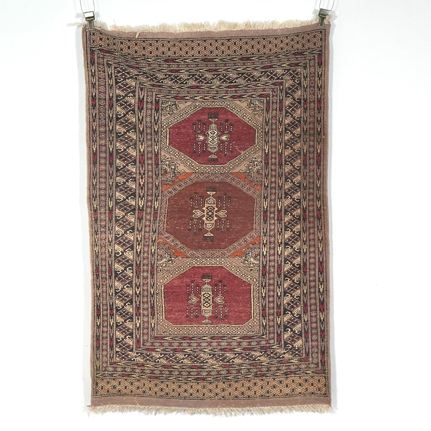 送料無料 ヴィンテージ ラグ(手織り/157cm×96cm)