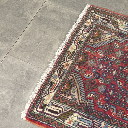 送料無料 ヴィンテージ ラグ(手織り/122cm×87.5cm)