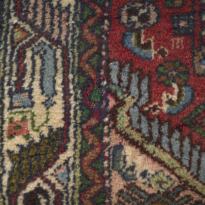 送料無料 ヴィンテージ ラグ(手織り/122cm×87.5cm)