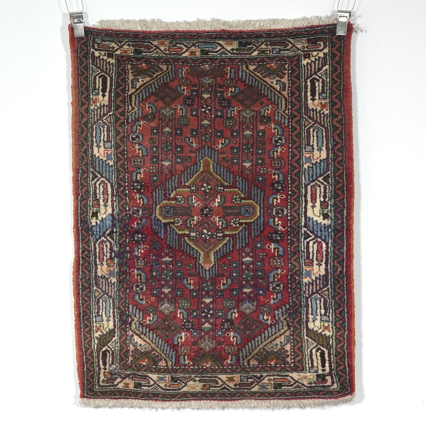 送料無料 ヴィンテージ ラグ(手織り/122cm×87.5cm)