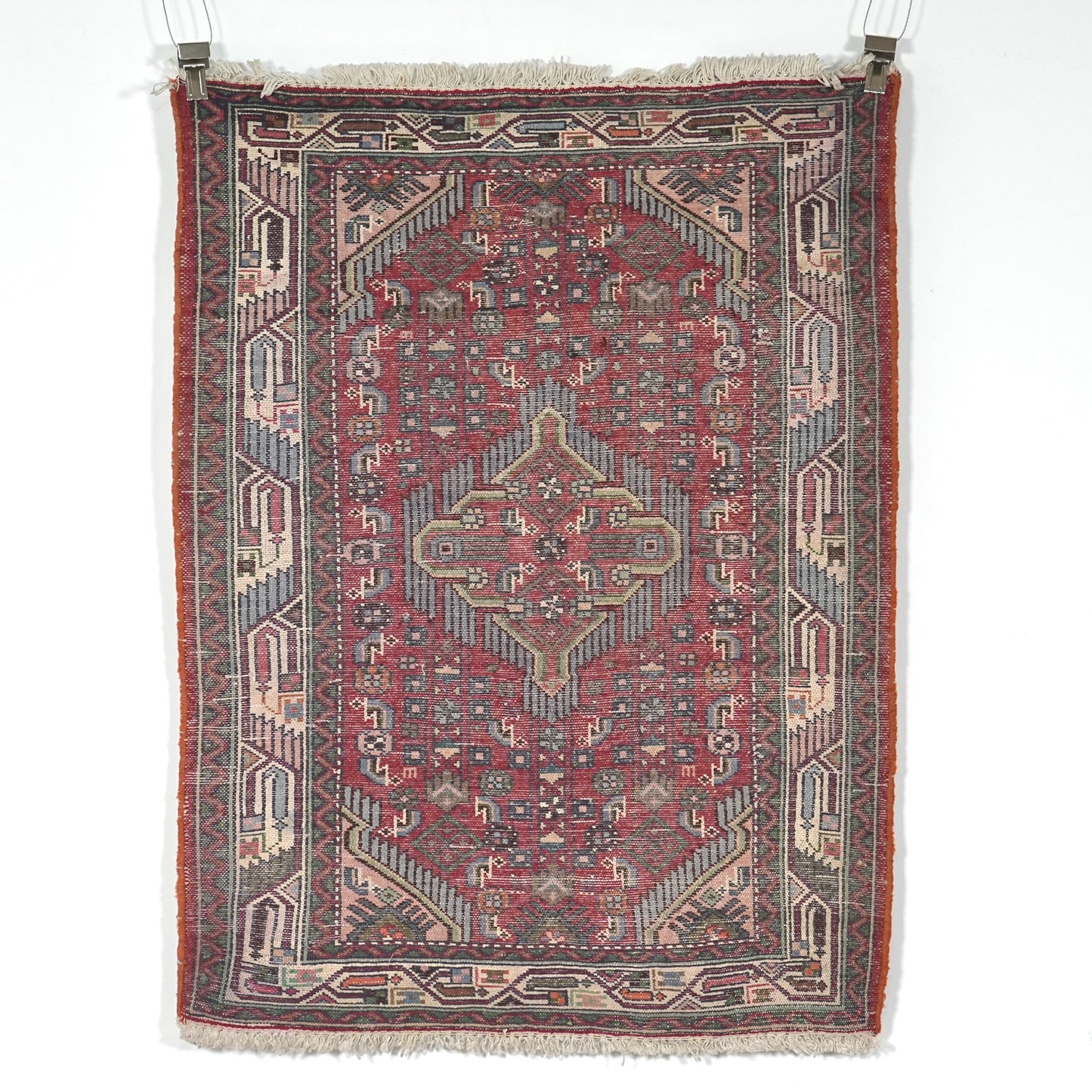 送料無料 ヴィンテージ ラグ(手織り/122cm×87.5cm)