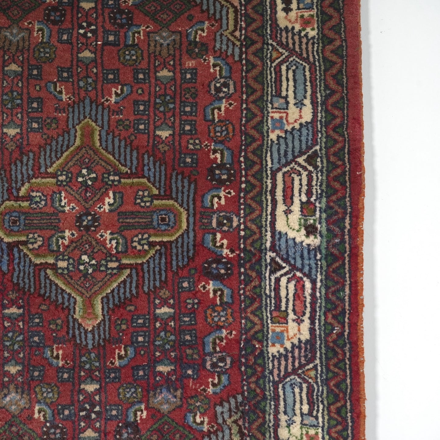 送料無料 ヴィンテージ ラグ(手織り/122cm×87.5cm)