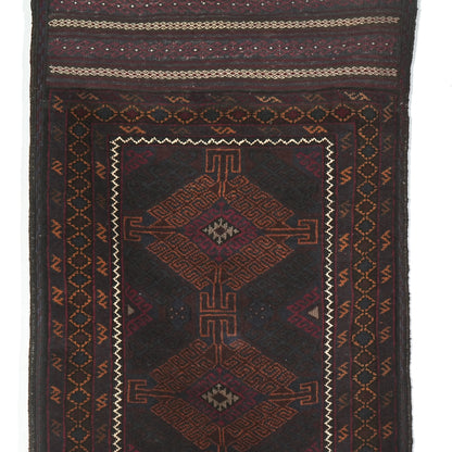 送料無料 ヴィンテージ ラグ(手織り/158cm×83cm)