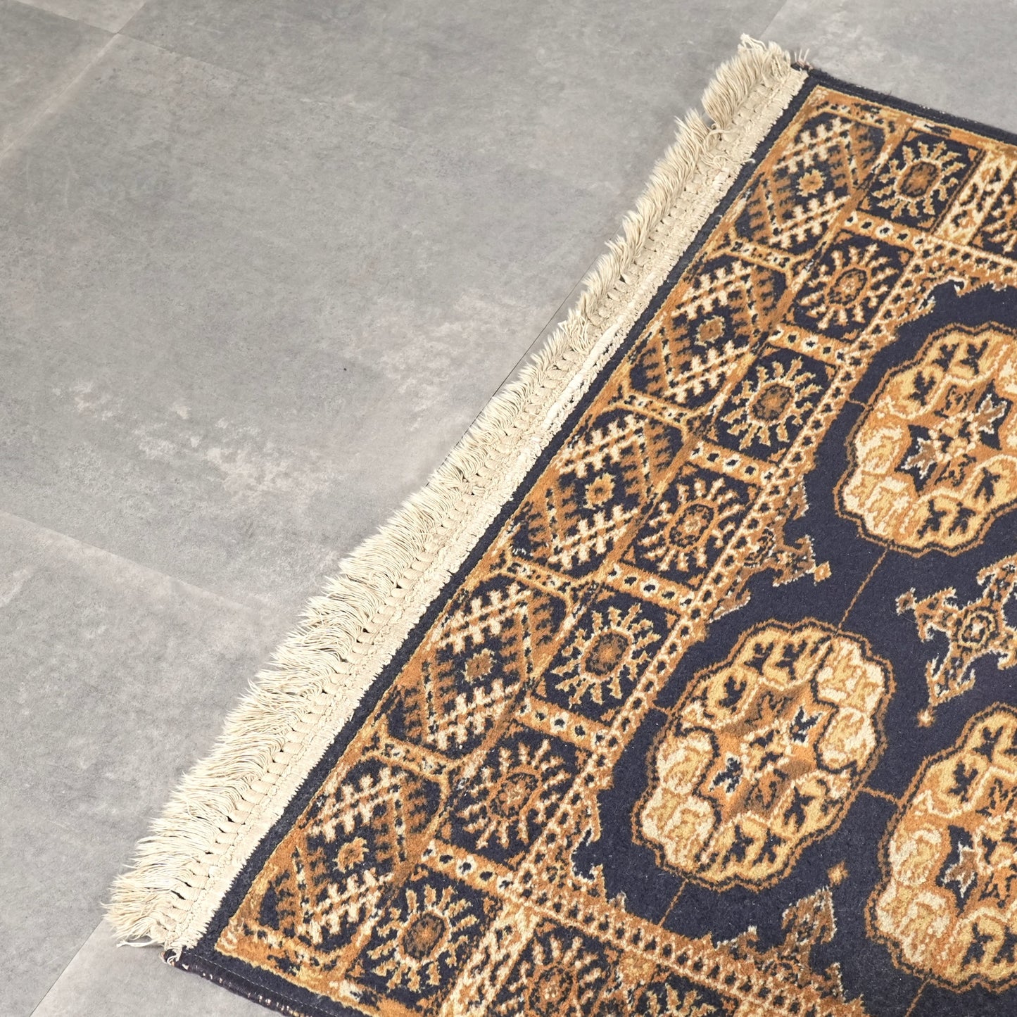 送料無料 ヴィンテージ ラグ(手織り/189cm×90.5cm)