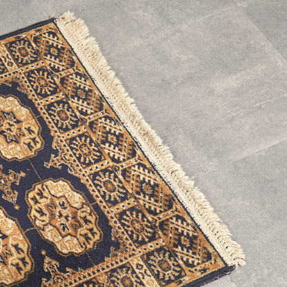 送料無料 ヴィンテージ ラグ(手織り/189cm×90.5cm)