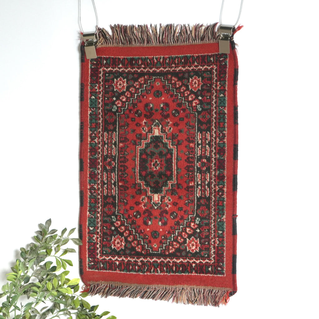 送料無料 ヴィンテージ ラグ(手織り/84cm×51cm)