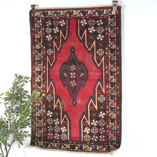 ヴィンテージ ラグ(手織り/121cm×81cm)