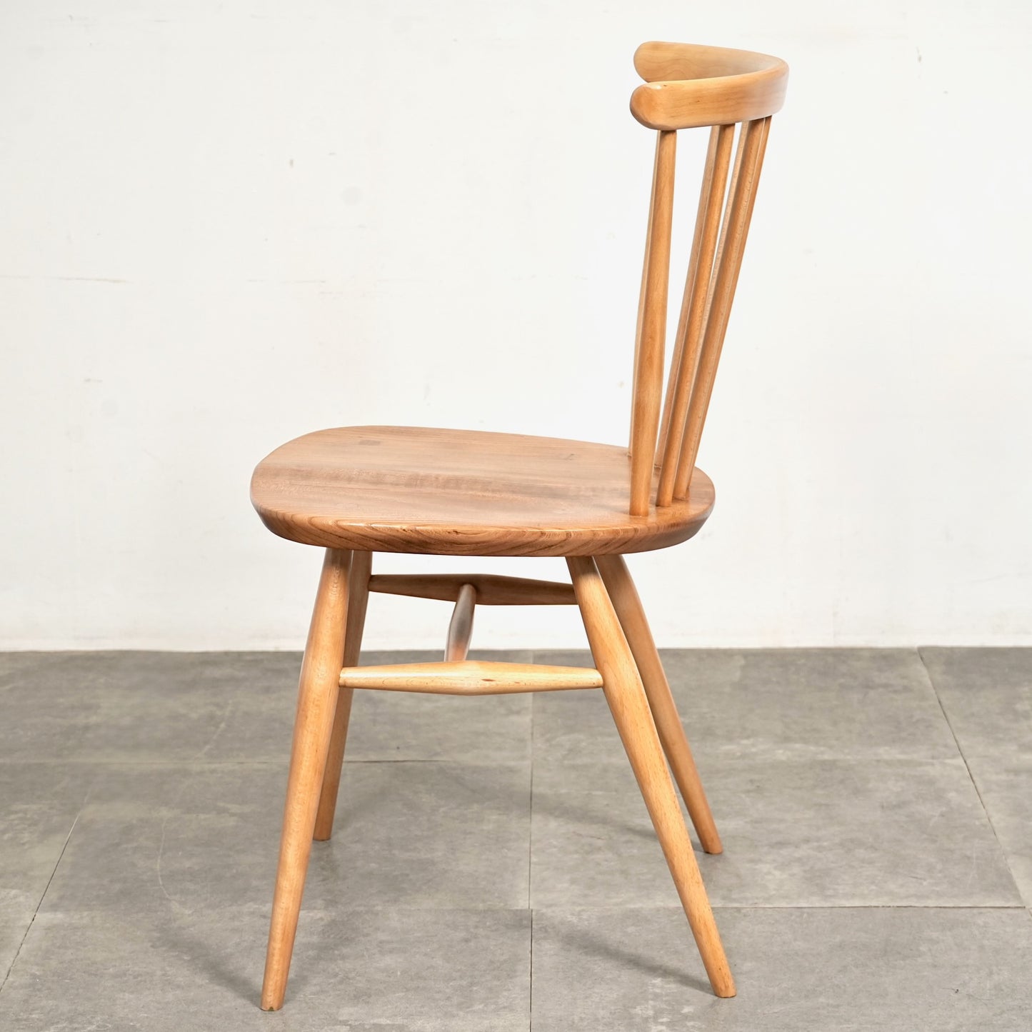 【ERCOL】ヴィンテージ ファンバックチェア(メープル)