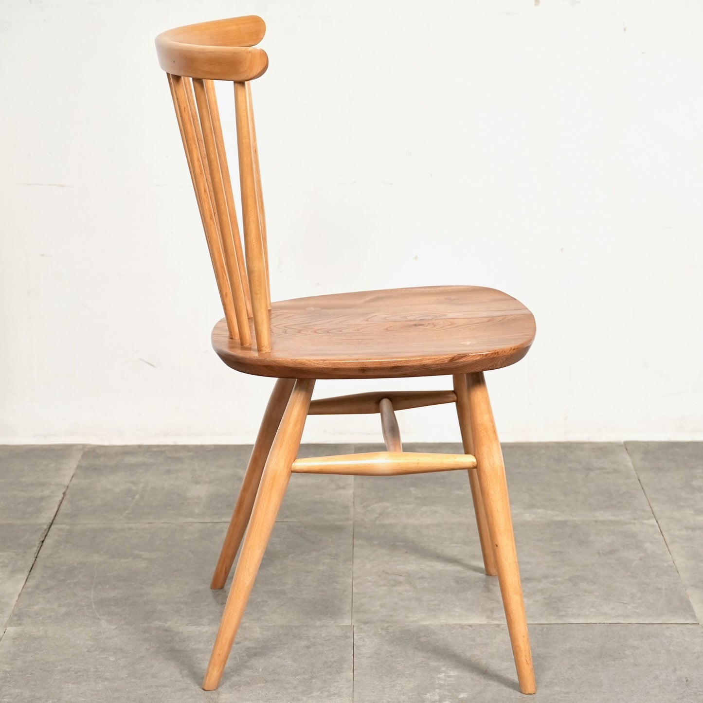 【ERCOL】ヴィンテージ ファンバックチェア(メープル)
