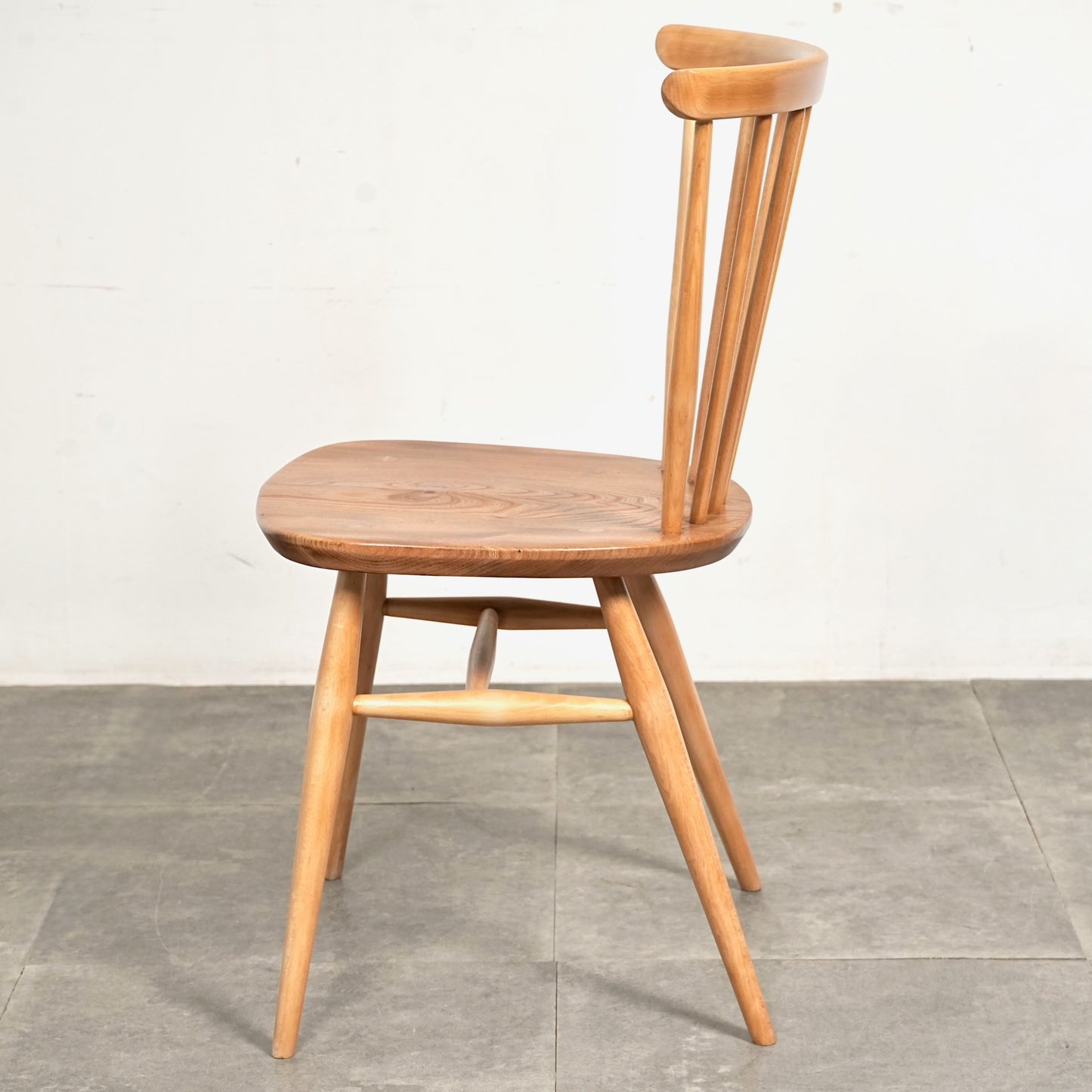【ERCOL】ヴィンテージ ファンバックチェア(メープル)