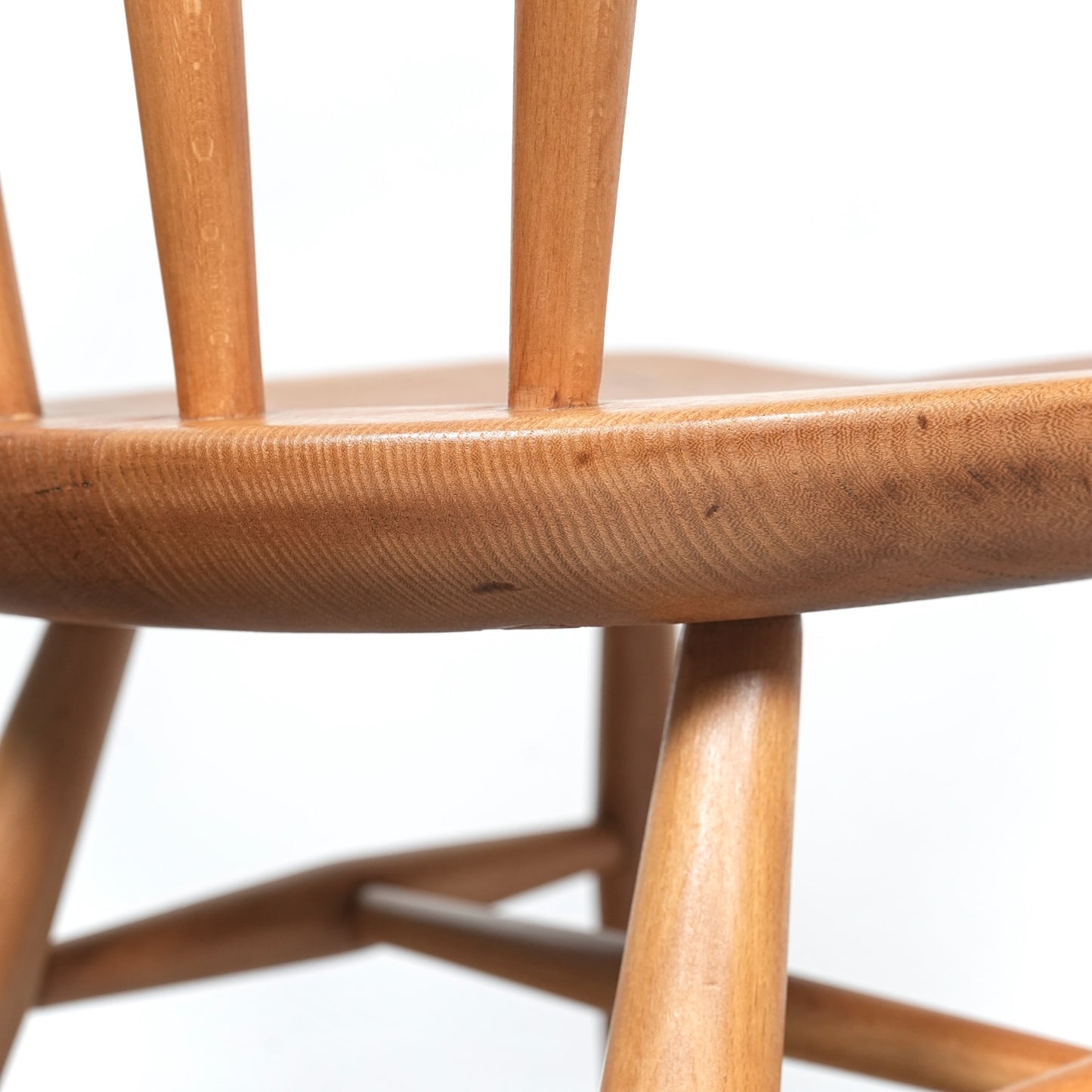 【ERCOL】ヴィンテージ ファンバックチェア(メープル)