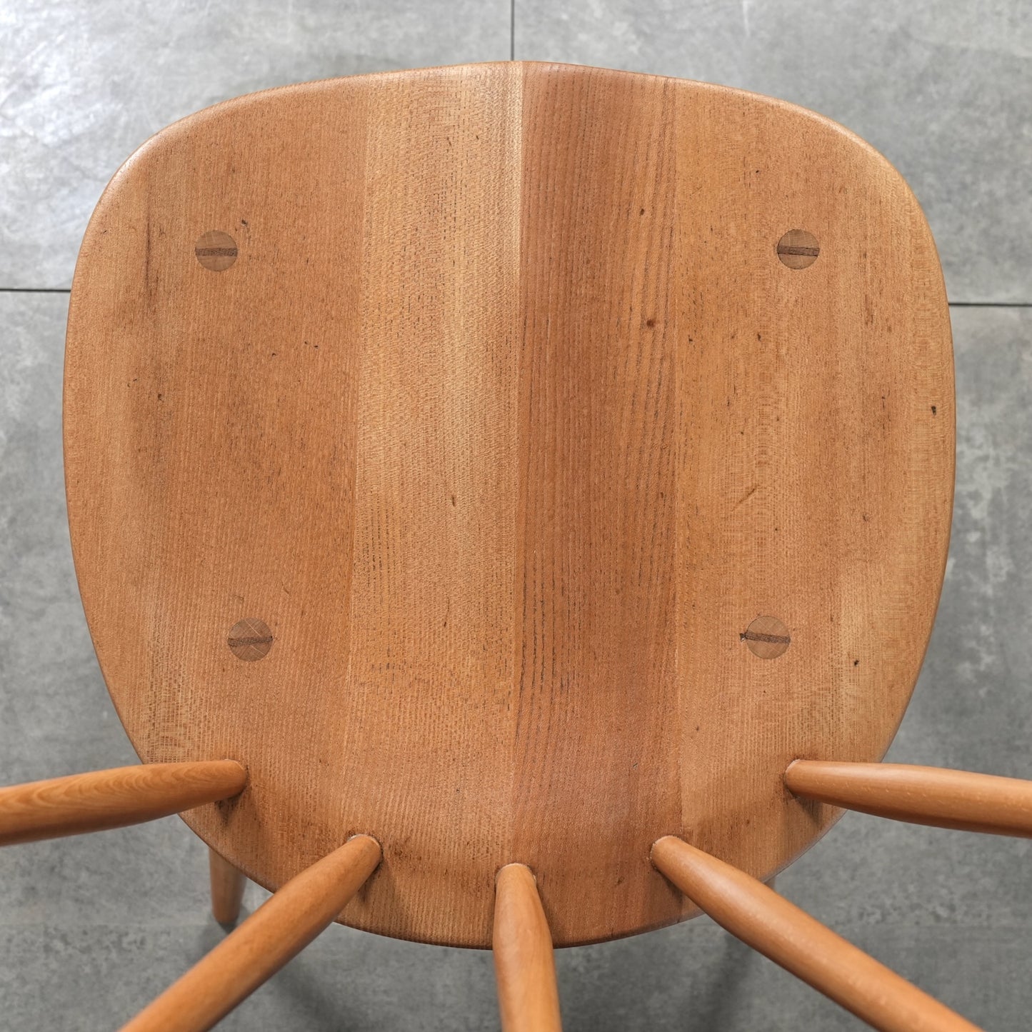 【ERCOL】ヴィンテージ ファンバックチェア(メープル)