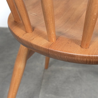 【ERCOL】ヴィンテージ ファンバックチェア(メープル)