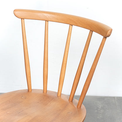 【ERCOL】ヴィンテージ ファンバックチェア(メープル)