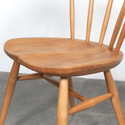 【ERCOL】ヴィンテージ ファンバックチェア(メープル)