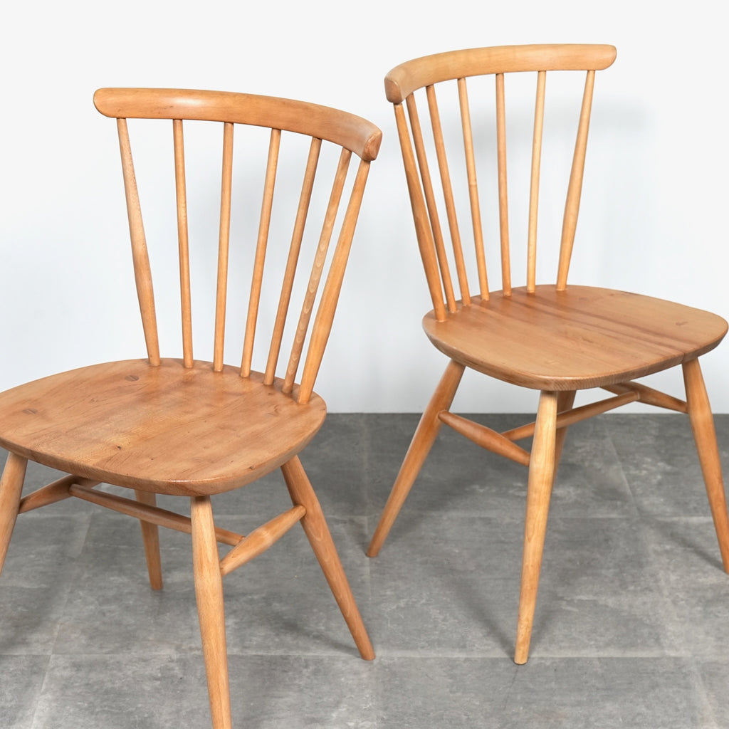 【ERCOL】ヴィンテージ ファンバックチェア(メープル)