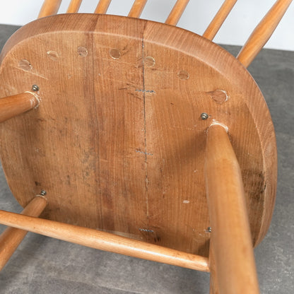 【ERCOL】ヴィンテージ ファンバックチェア(メープル)