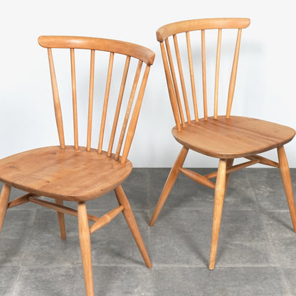 【ERCOL】ヴィンテージ ファンバックチェア(メープル)