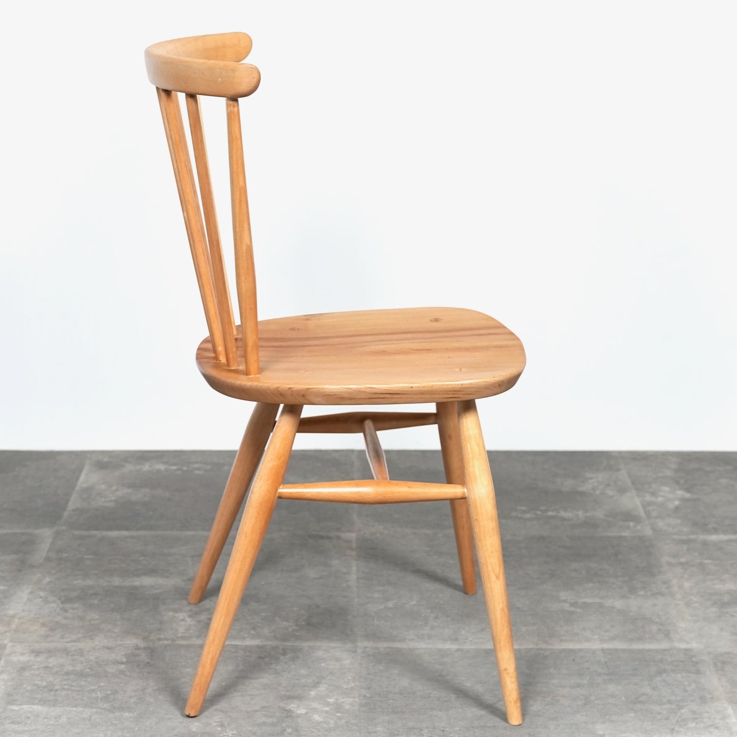 【ERCOL】ヴィンテージ ファンバックチェア(メープル)