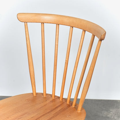 【ERCOL】ヴィンテージ ファンバックチェア(メープル)