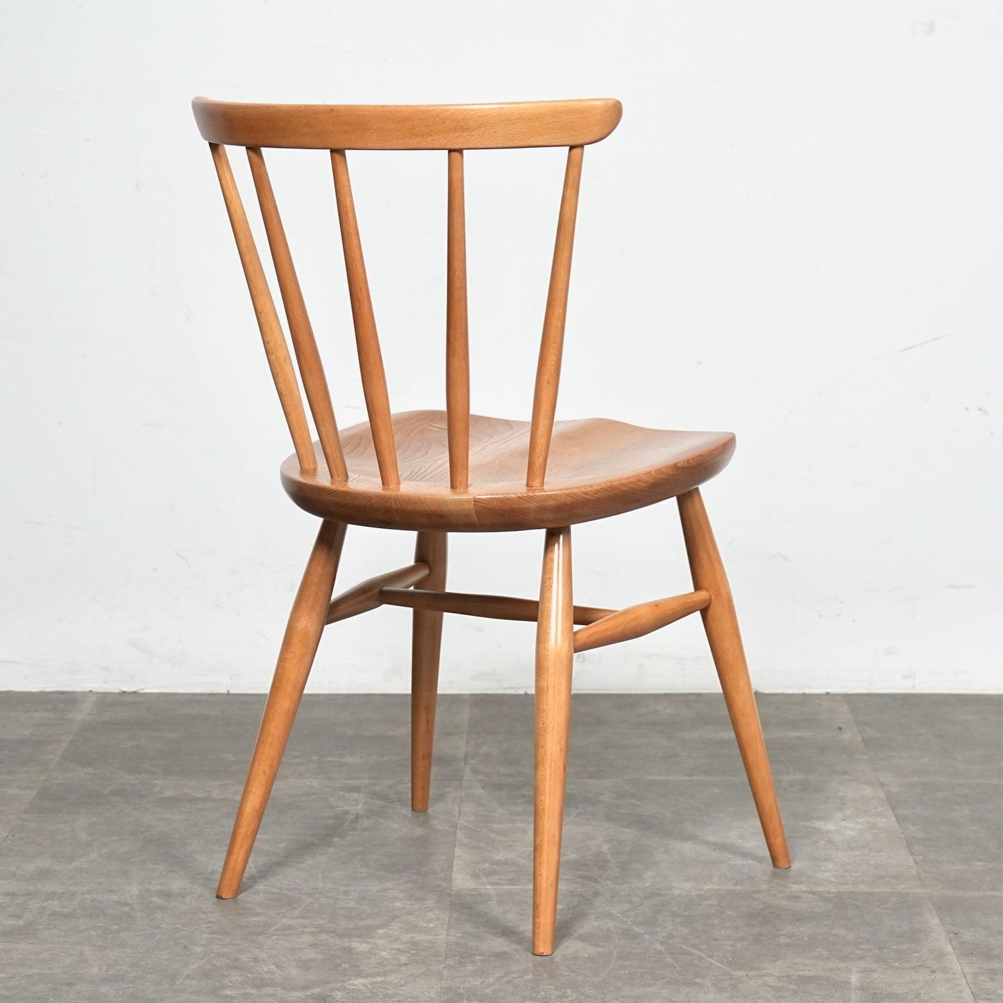 【ERCOL】ヴィンテージ ファンバックチェア(メープル)