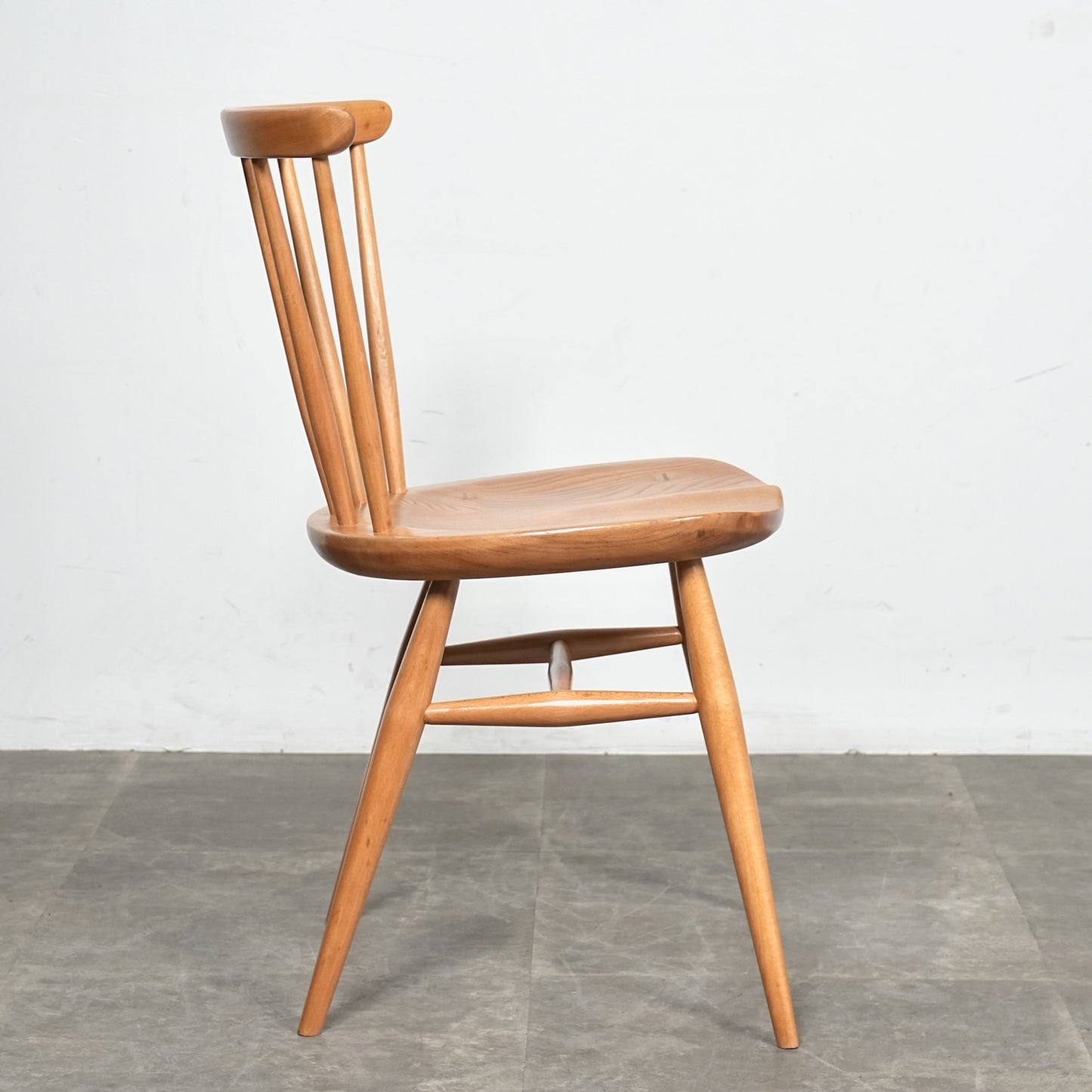 【ERCOL】ヴィンテージ ファンバックチェア(メープル)