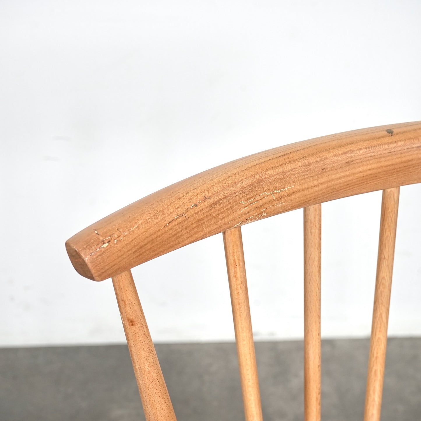 【ERCOL】ヴィンテージ ファンバックチェア(メープル)