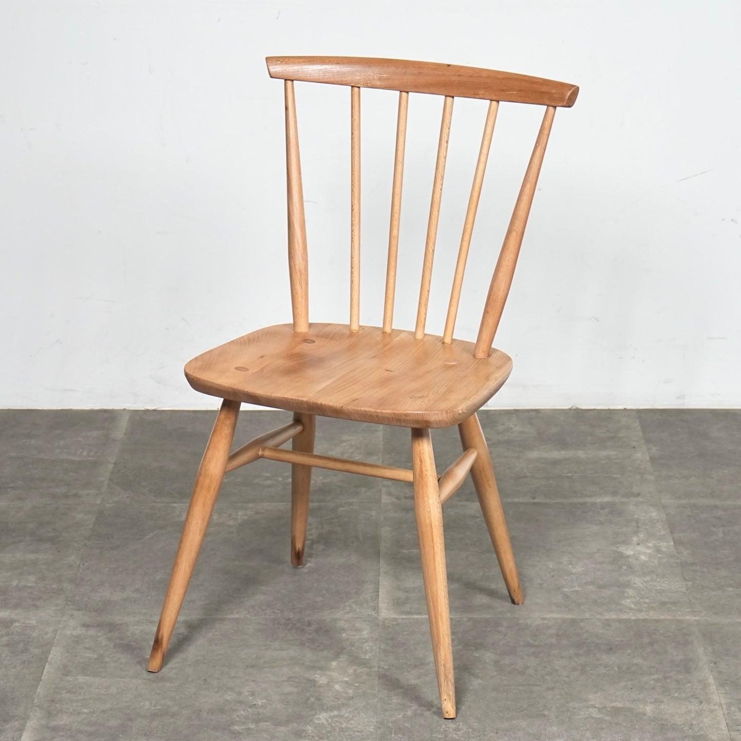 【ERCOL】ヴィンテージ ファンバックチェア(メープル)