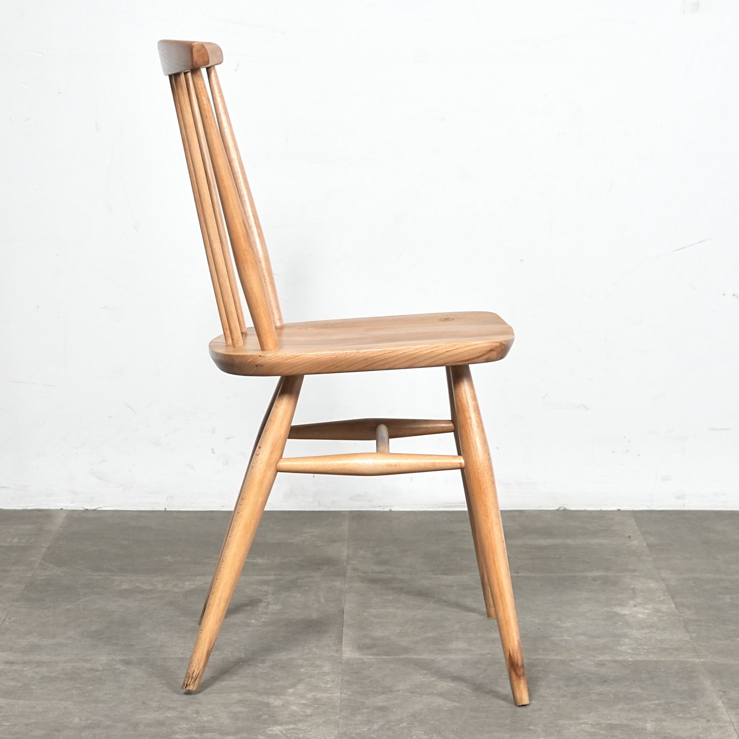【ERCOL】ヴィンテージ ファンバックチェア(メープル)