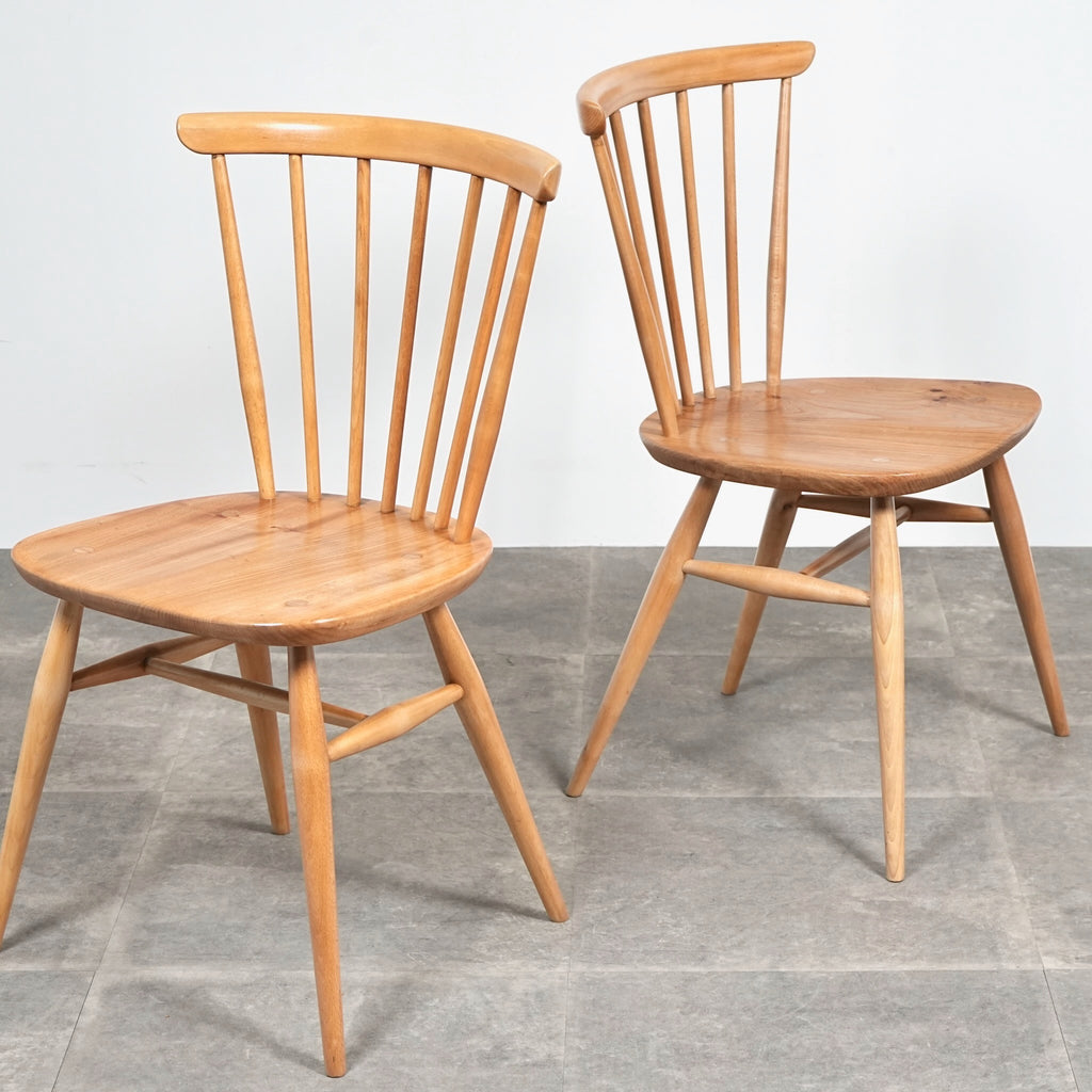 【ERCOL】ヴィンテージ ファンバックチェア(メープル)