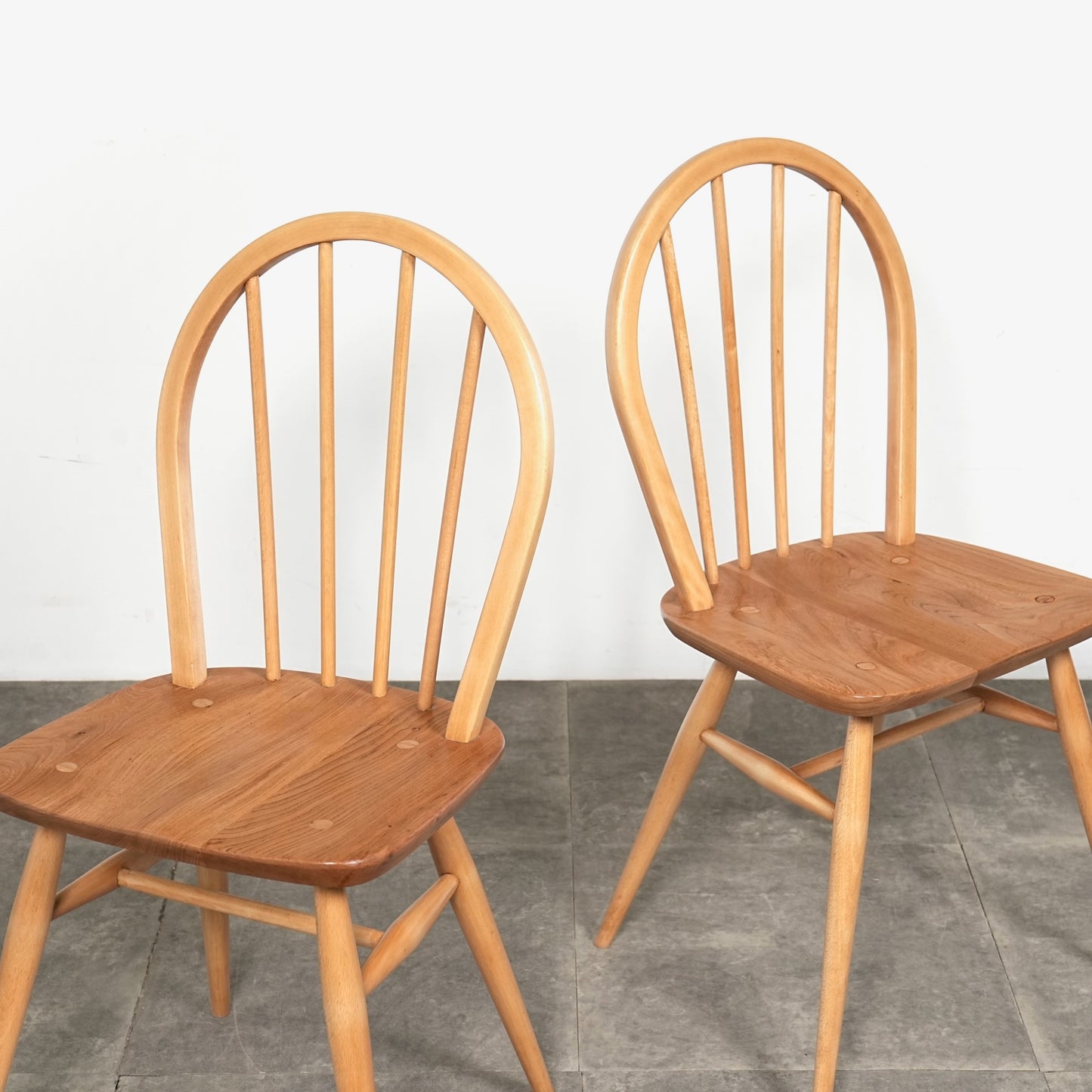 【ERCOL】ヴィンテージ フープバックチェア(メープル)