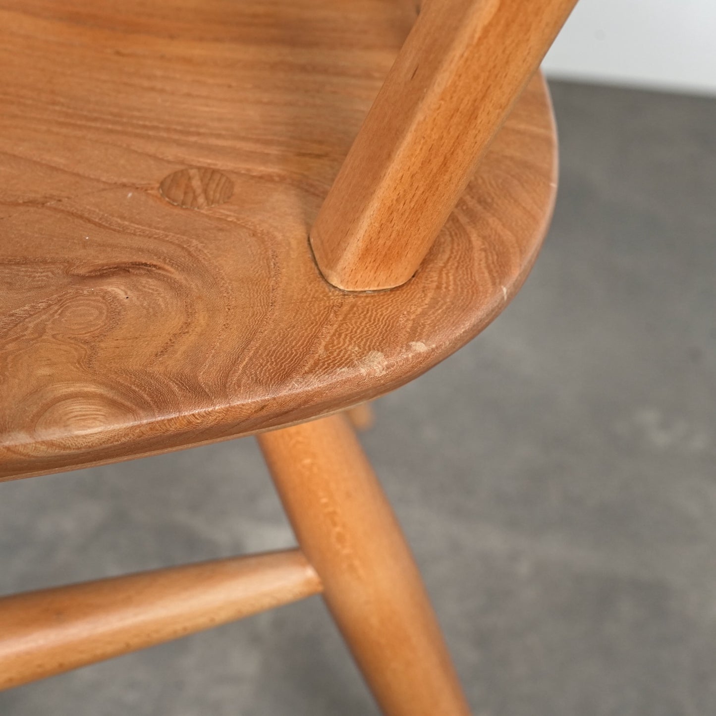 【ERCOL】ヴィンテージ フープバックチェア(メープル)