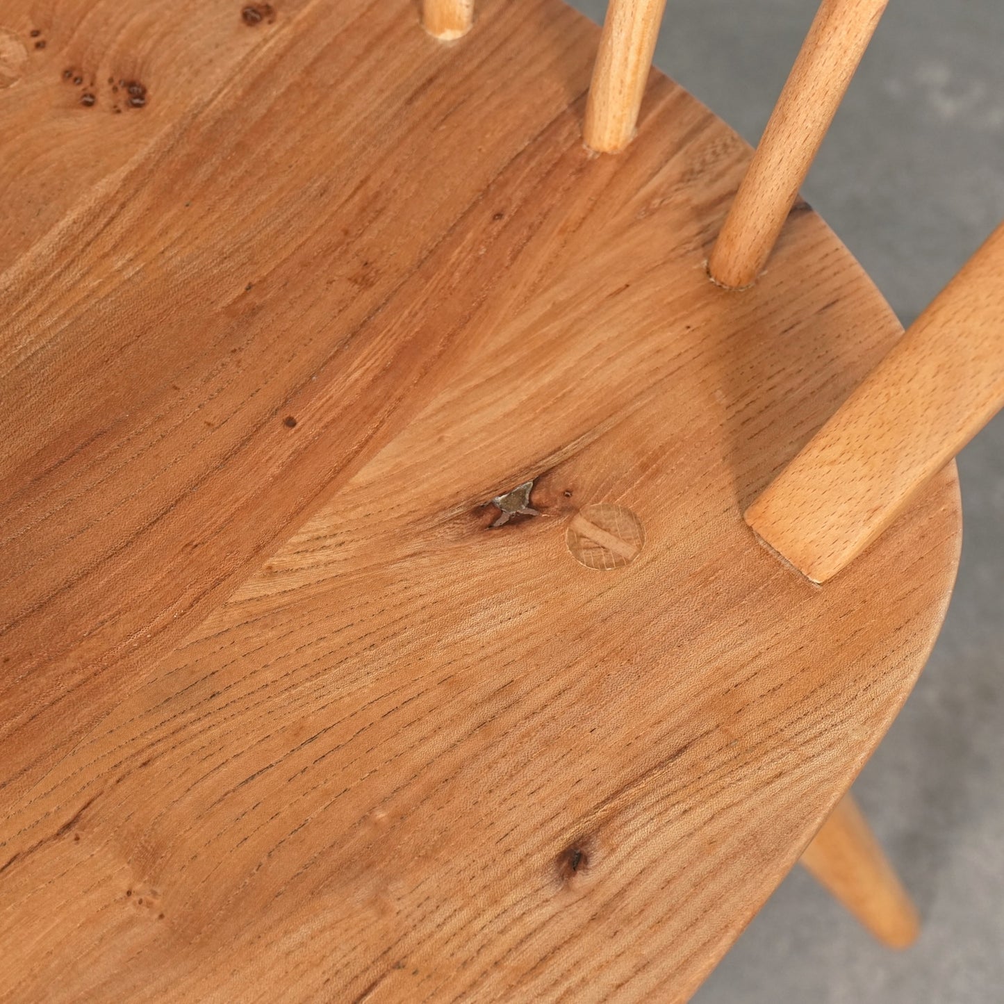 【ERCOL】ヴィンテージ フープバックチェア(メープル)