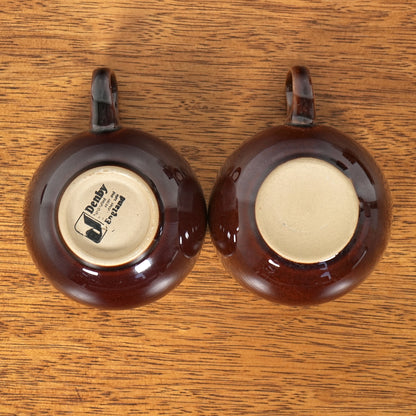 送料無料【Denby】Homestead Brown カップ&ソーサー【4客セット】