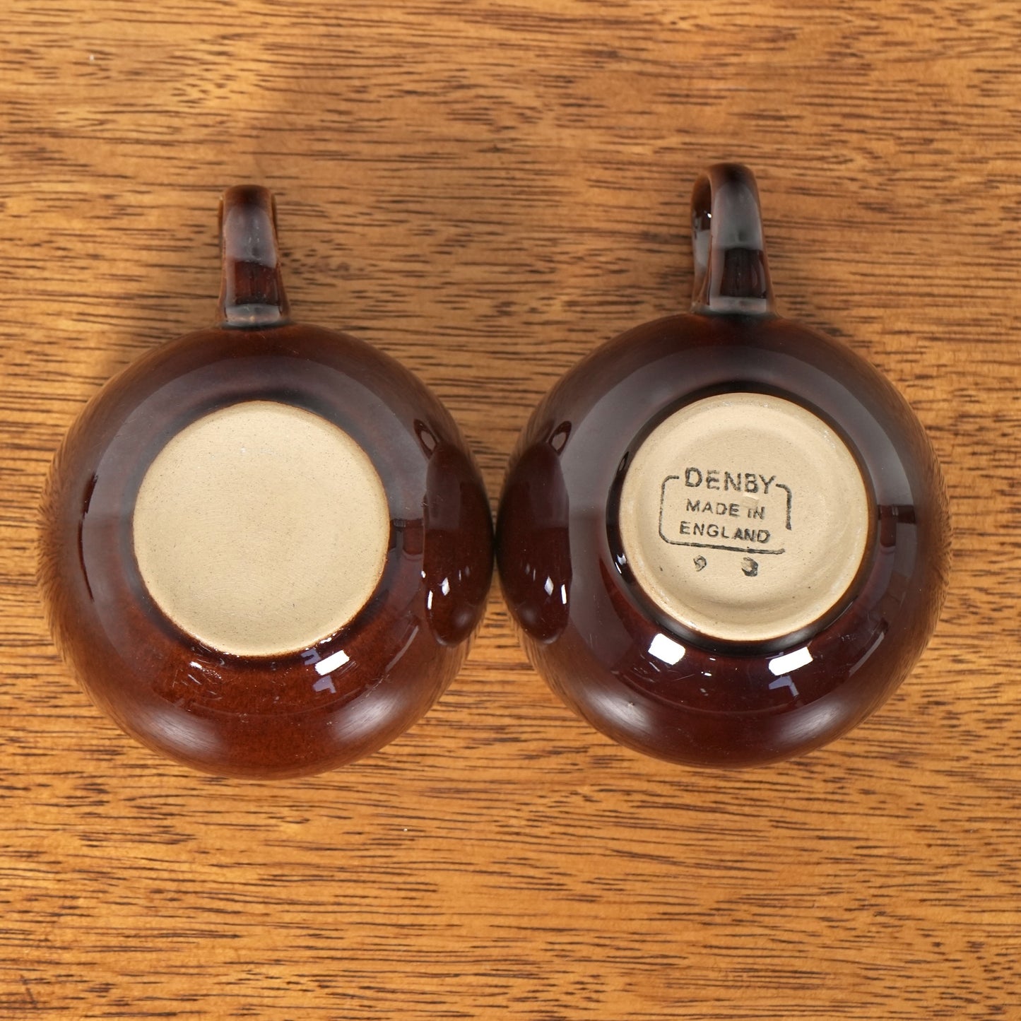 送料無料【Denby】Homestead Brown カップ&ソーサー【4客セット】