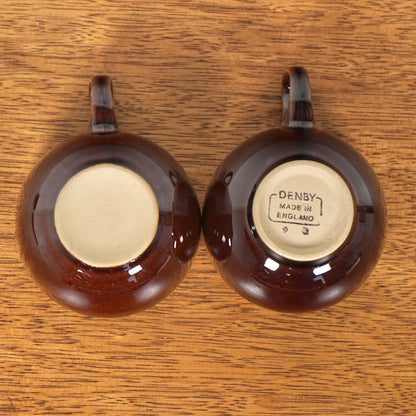 送料無料【Denby】Homestead Brown カップ&ソーサー【4客セット】