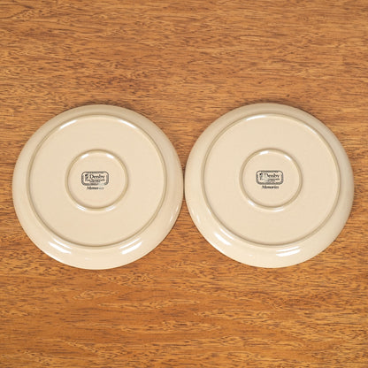 送料無料【Denby】Memories プレート(φ21cm)【4枚セット】