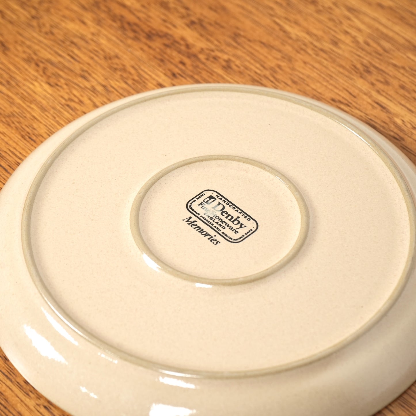 送料無料【Denby】Memories プレート(φ21cm)【4枚セット】