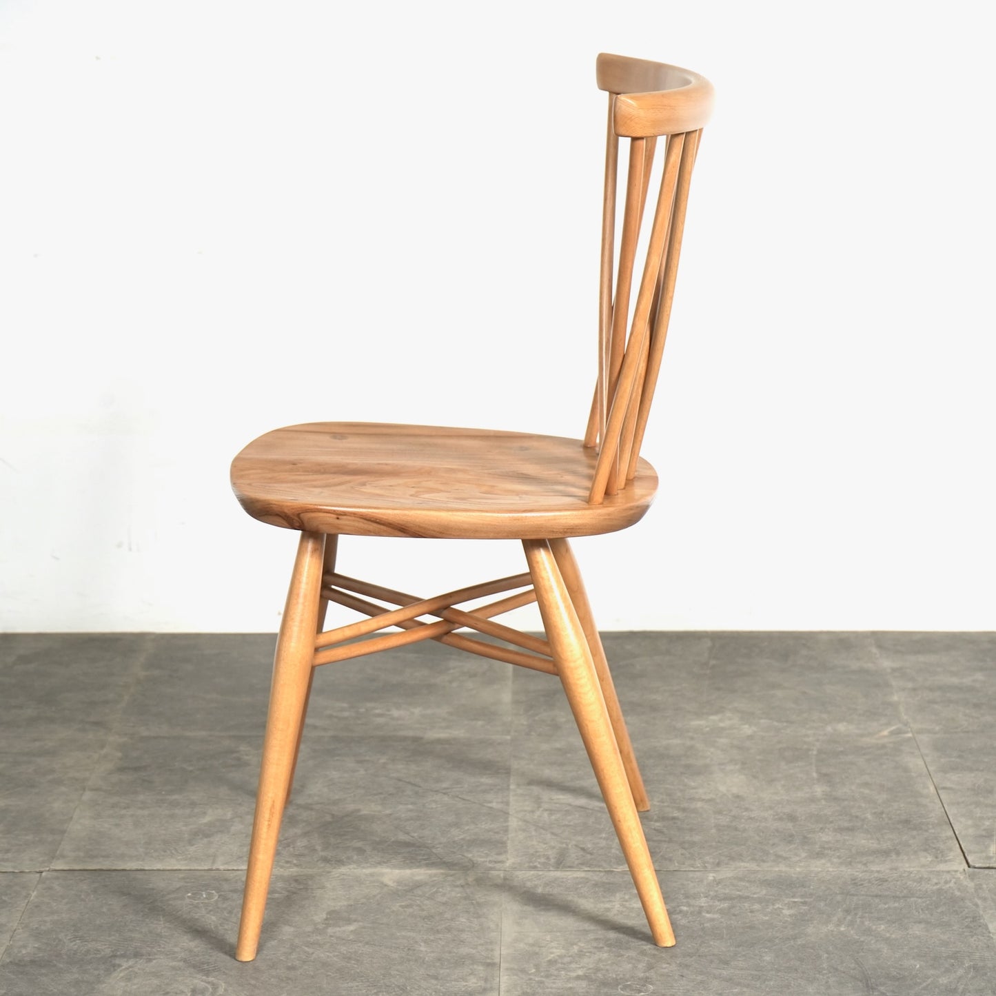 【ERCOL】ヴィンテージ Xバック ラティスドチェア(メープル)