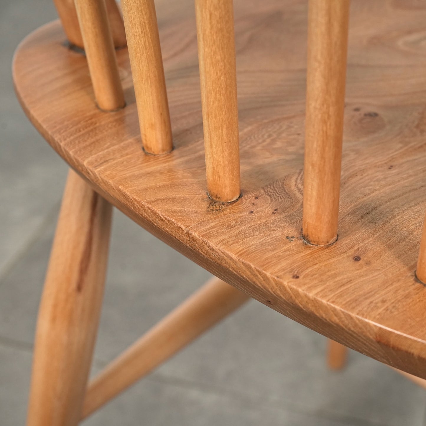 【ERCOL】ヴィンテージ フープバックチェア(メープル)