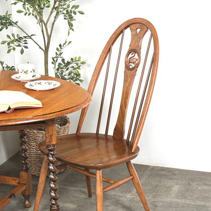 【ERCOL】オールドコロニアル スワンバックチェア