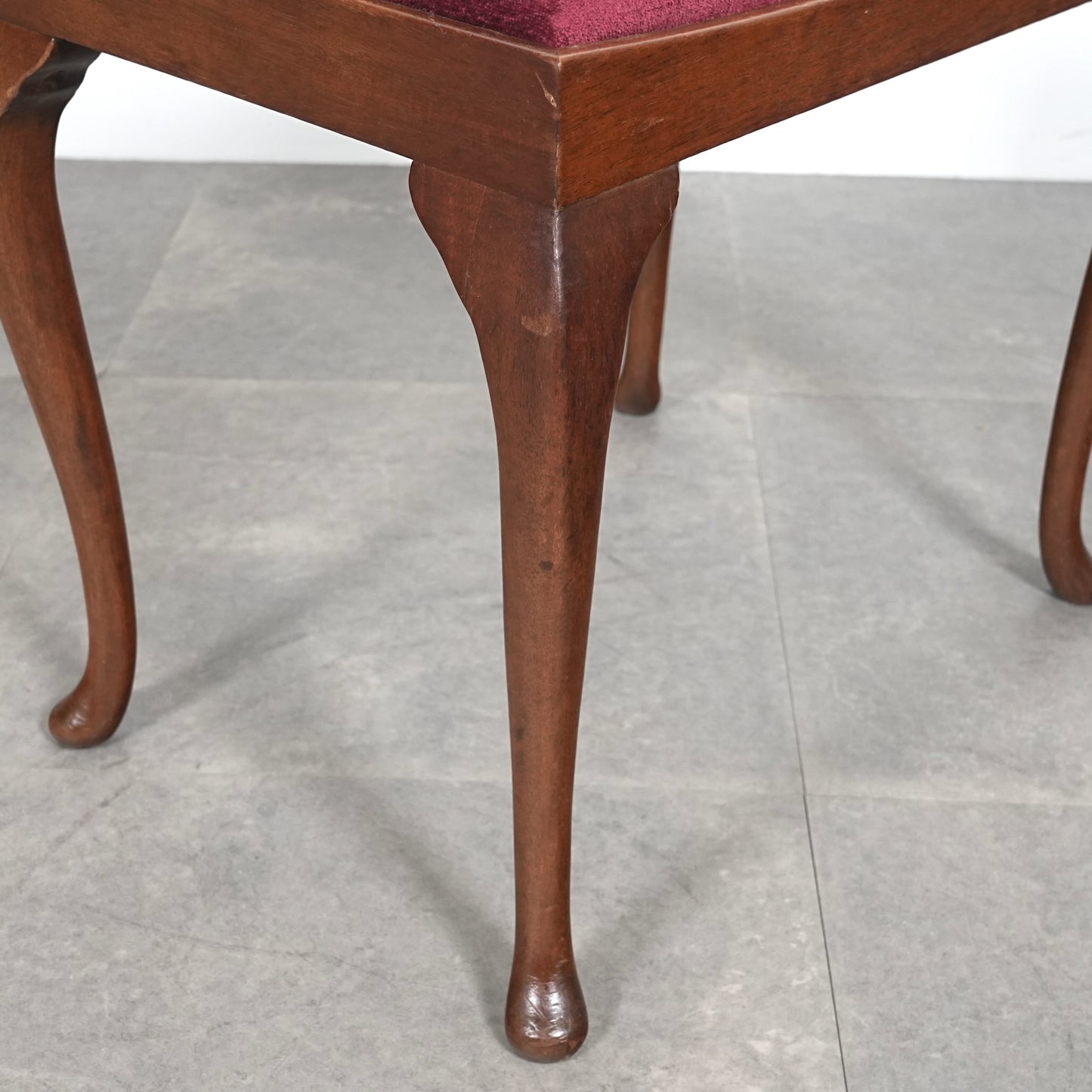 英国クラシック ヴィンテージ スツール【張替済】