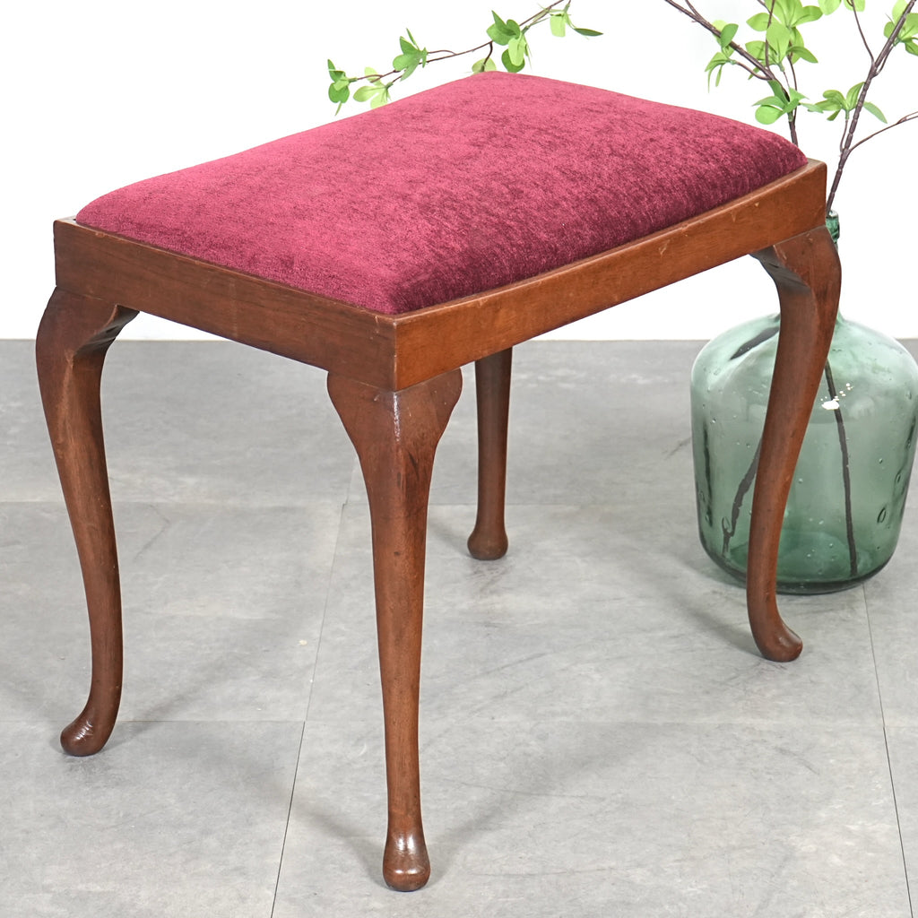 英国クラシック ヴィンテージ スツール【張替済】