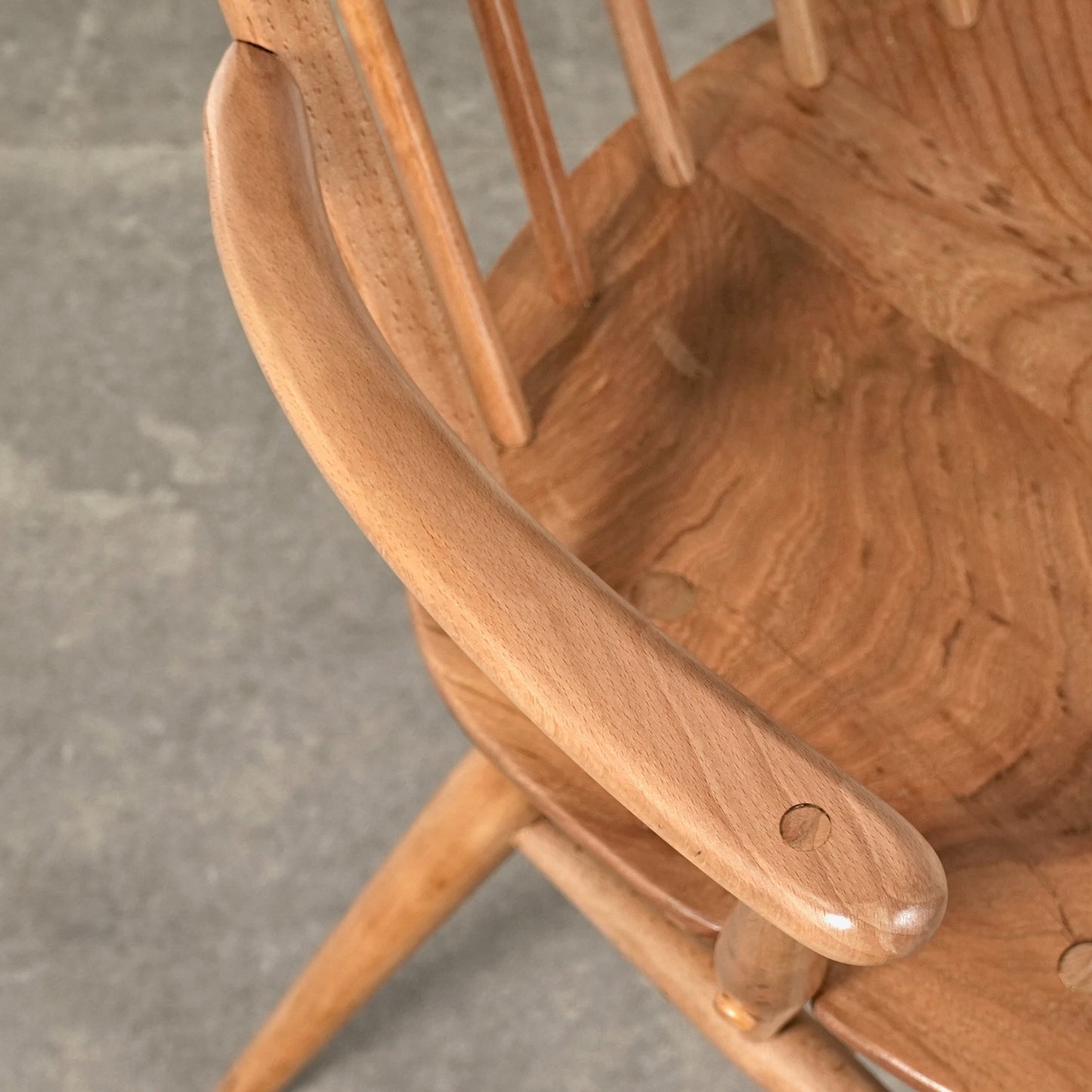 【ERCOL】ヴィンテージ クエーカー アームチェア(メープル)