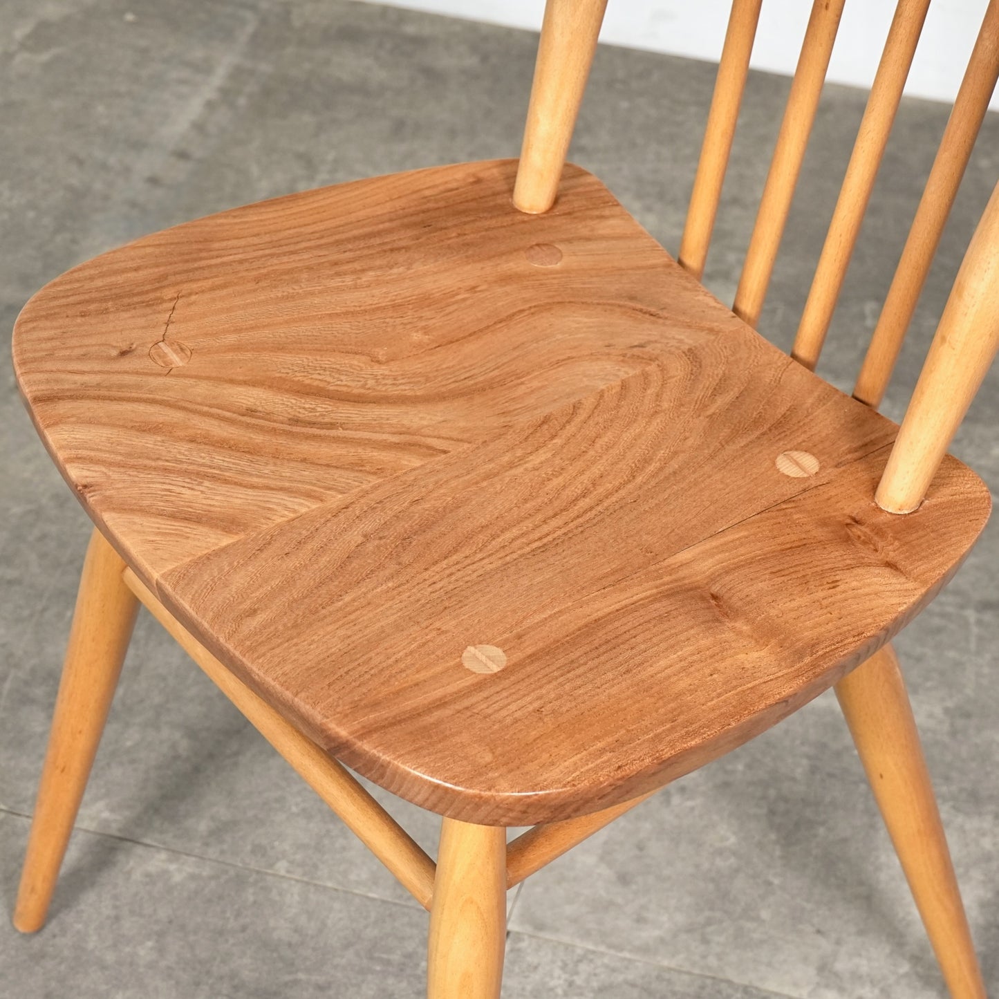 【ERCOL】ヴィンテージ ハイスティックバックチェア(メープル)