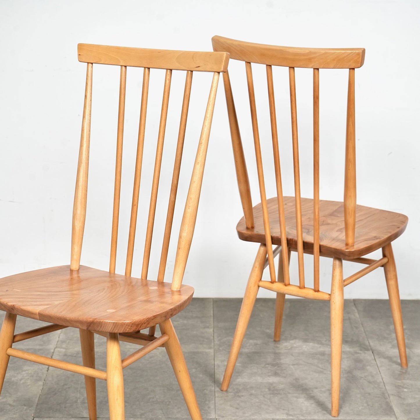 【ERCOL】ヴィンテージ ハイスティックバックチェア(メープル)