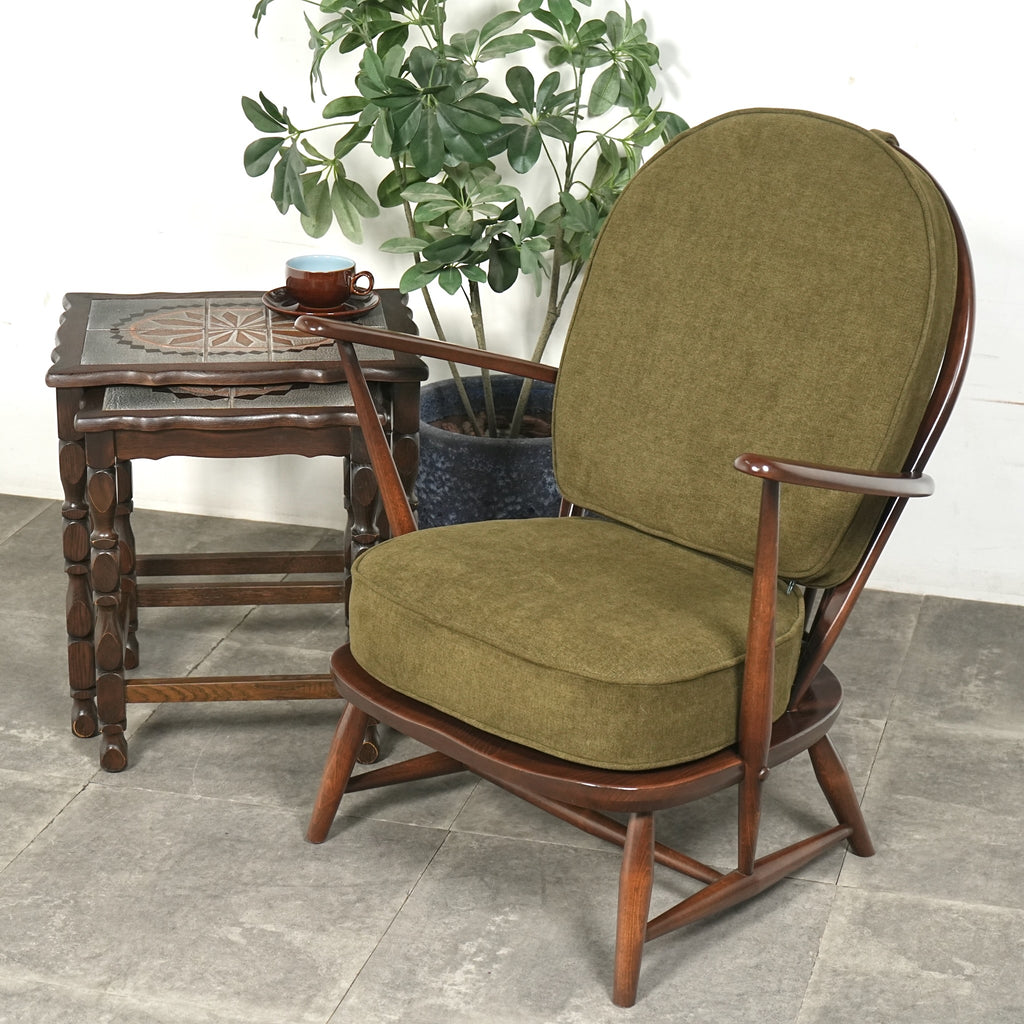【ERCOL】ヴィンテージ 1Pソファ(イージーチェア)【張替済】
