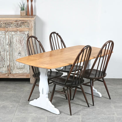 【ERCOL】ヴィンテージ レクタングルテーブル(バイカラー)