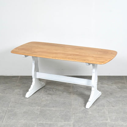 【ERCOL】ヴィンテージ レクタングルテーブル(バイカラー)
