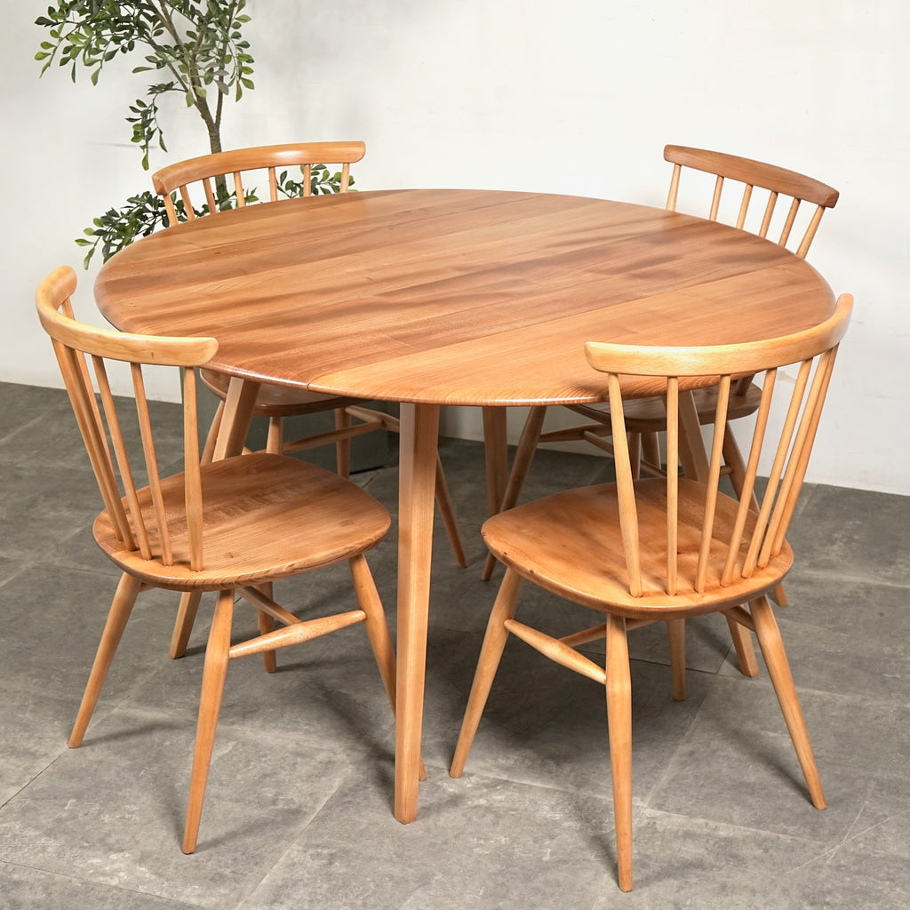 【ERCOL】ヴィンテージ ドロップリーフテーブル(メープル)